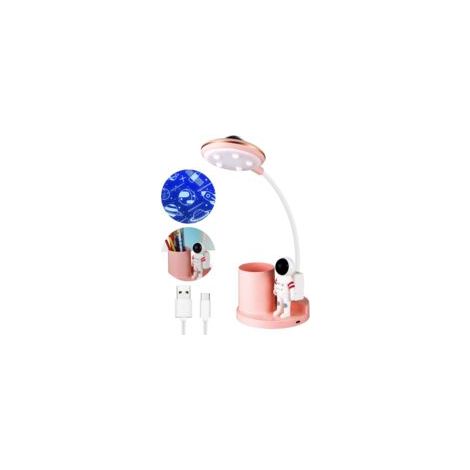 Lampada da scrivania a LED Crezuo da 5W per bambini, ricaricabile, senza fili, con luminosità regolabile.