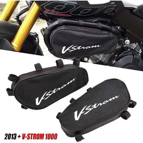 Kit d'outils de positionnement étanche pour motos Suzuki V-STROM DL1000, comprenant des barres de protection de cadre. (1/4)