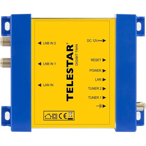 Decoder Telestar digibit twin 2 Sat Eingänge 1 Lan Ausgang (1/5)