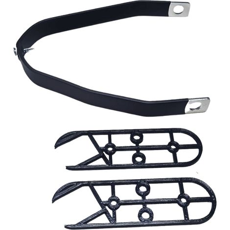 Support de garde-boue rigide en aluminium pour trottinettes Xiaomi, noir (1/5)