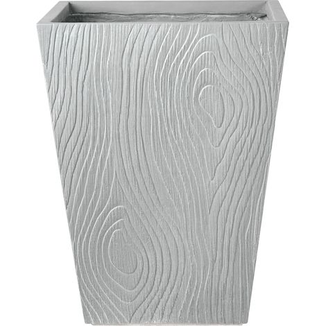 Blumenkübel BAIHE 42 cm Grau