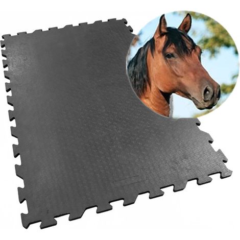 Esterilla de establo 80 x 120 cm - 20 mm - Sistema Puzzle (1/5)