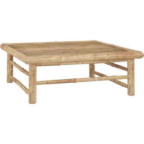 Mesa de jardín de bambú 65x65x30 cm vidaXL