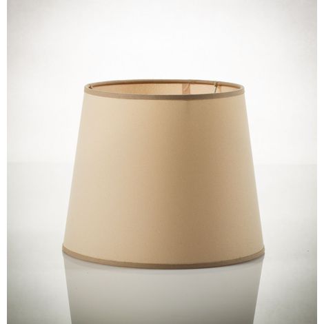 Lampenschirm für Hängelampe E27 konisch in Beige Ø38cm (1/3)