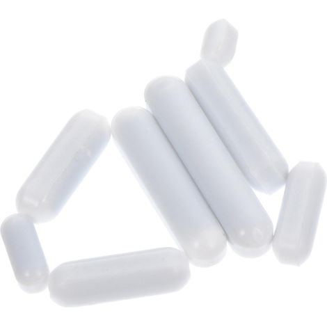 Lot de 8 barres magnétiques de laboratoire Magvent, agitateurs magnétiques pour laboratoire-4X0.9CM-White (1/3)
