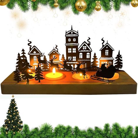 Kerzenhalter Adventskranz 4cm Teelicht Kerzeneinsatz Zieh Den Wagen (1/5)