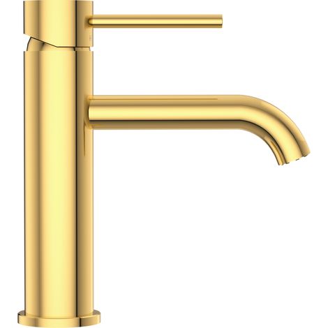 BALNEO robinet de lavabo doré brillant en acier inox  mitigeur monocommande pour vasque CASCADE (1/5)