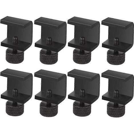 Lot de 8 pièces pour imprimante 3D : plateau chauffant réglable, plaque en verre noire, compatible Ender 3 CR10. (1/5)