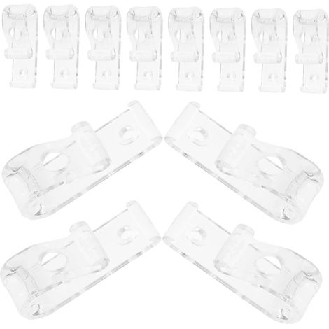 1 Jeu Clips pour Cordon De Store Attaches Universelles pour Rideaux Stores Occultants 12 Pièces
