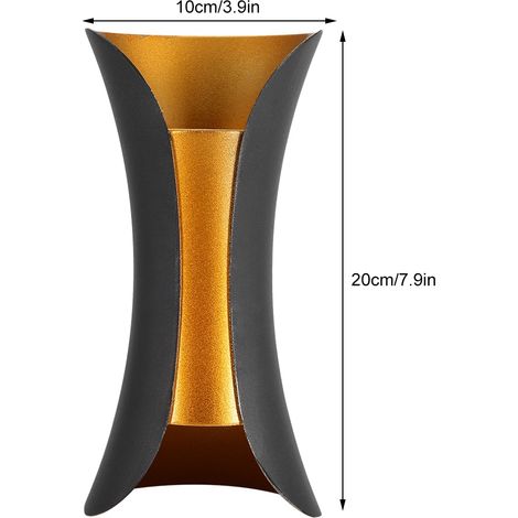 Wasserdichte LED-Wandleuchte für den Innen- und Außenbereich, Wohnzimmer, Flur. (1/5)