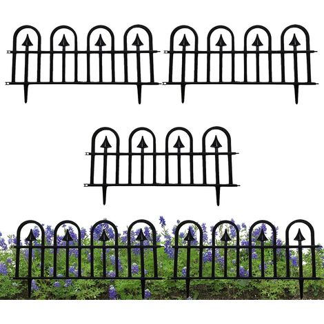 Barrière de clôture pour Chiens Bordure de Paysage de Jardin 5 pièces Clôture de bordure pour parterres de fleurs, barrière de clôture extérieure, panneaux de clôture décoratifs, résistants aux (1/5)