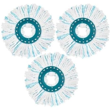 3Pc Balai Serpillère Microfibre Compatible Avec Leifheit Clean Twist Disc Mop Systèmes Têtes de Balai Rechange Microfibre (1/4)