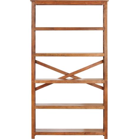 Maison Exclusive - Libreria 100x30x180 cm Legno Massello Acacia Finitura Ambra