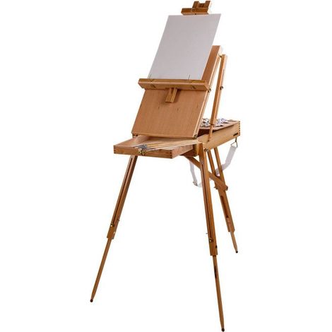 Chevalet de peinture avec accessoires - peintures et toile