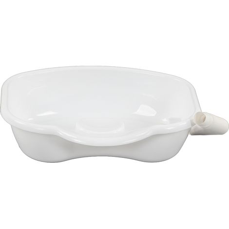 Bac à shampoing portable avec bac de lavage à surface lisse et drainable pour femmes alitées et enceintes (1/5)