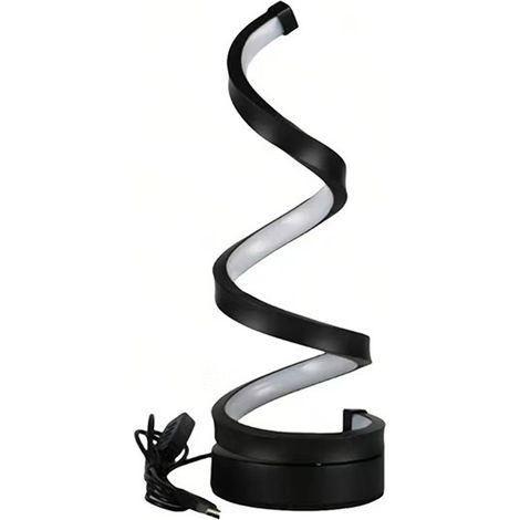 Lampe LED en Spirale pour Chambre à Coucher, Lampe de Bureau USB (1/5)