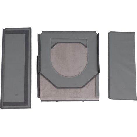Niche pliable pour chat et chien intérieur extérieur imperméable maison pour petits et moyens chiens chats gris (1/5)