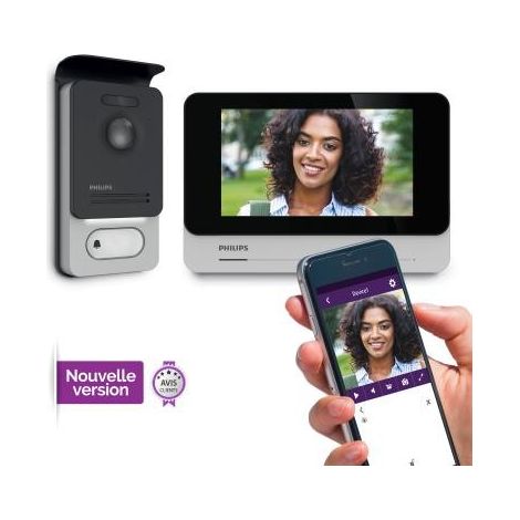 Videocitofono Wi-Fi Philips chiamata cellulare Monitor Touch Screen 7 pollici 531036 (1/2)