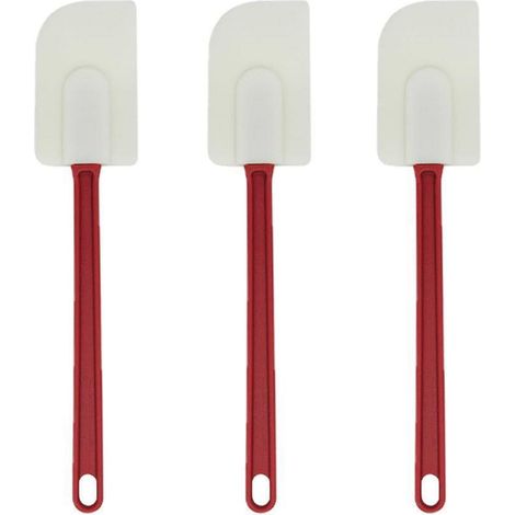3er Set Silikonspatel 35cm Hitzebeständig Antihaft für Küche & Backen