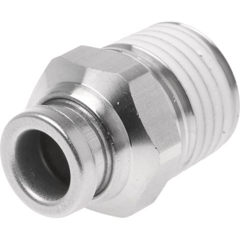 Adaptateur droit fileté SMC KQG2 vers Enfichable 6 mm R 1/4 Mâle ( Prix pour 1 )