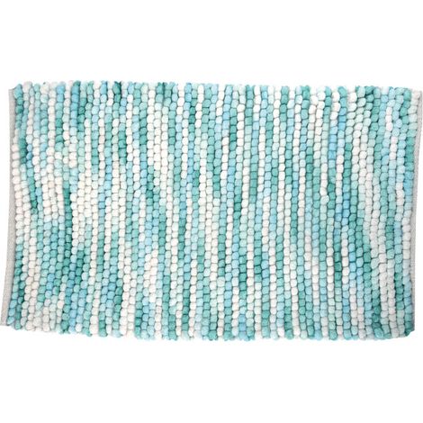 Alfombra de baño de microfibra KITO 50x80 cm azul océano Spirella