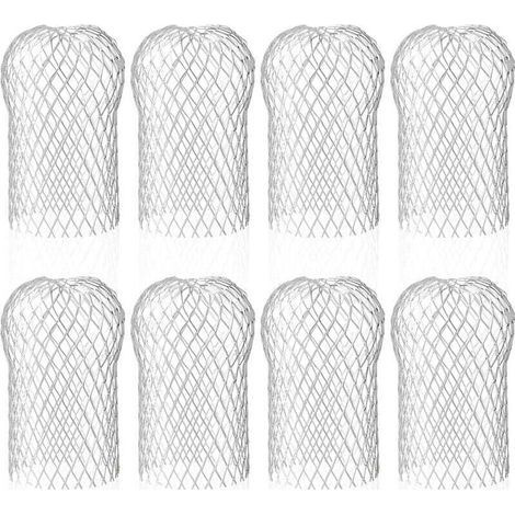 Set mit 8 flexiblen und robusten Aluminium-Dachrinnenfiltern für Traufen und Fallrohre – Laubabweisend (1/4)