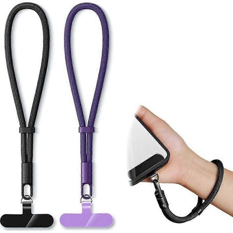 2er-Pack verstellbare, diebstahlsichere Handy-Handschlaufe, 360° drehbar, universelle Handschlaufe für iPhone 16/Pro und die meisten Smartphones (1/5)