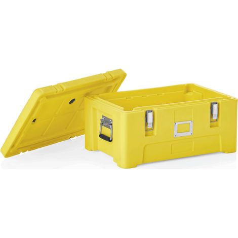 Conteneur alimentaire isotherme GN 1/1 63 x 43 x 31 cm jaune polyéthylène - Was Germany (1/2)