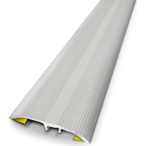 Gerflor 631022D Soglia Universale in Alluminio STRIE 83 cm x 3,7 cm, Alu Naturale Striato