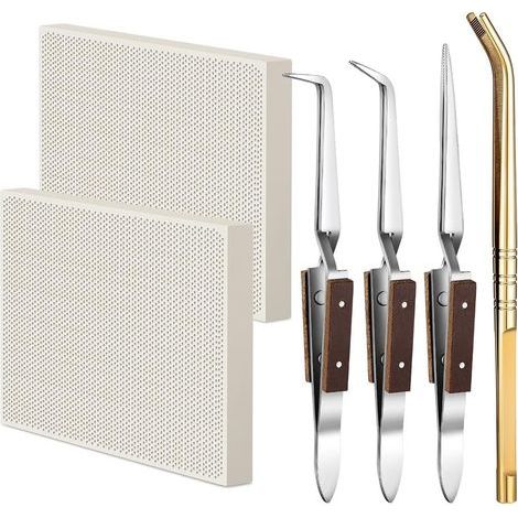 6-teiliges Lötset, Lötplatinen, Lötplatte für Juweliere, Formwerkzeugzubehör, einfach zu installierende Pinzette (1/5)