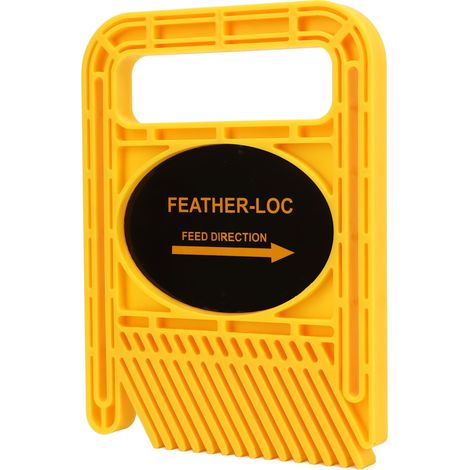 Deux jeux de dispositifs de protection de sécurité à motif de plumes pour rails de travail du bois, à vendre. (1/5)