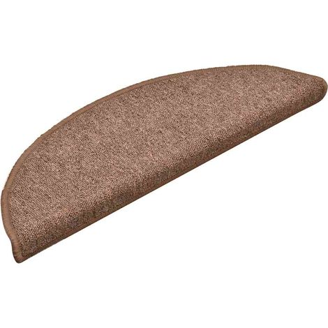 Maison Exclusive - Stufenmatten 30 Stk. 56x17x3 cm Braun Halbrund