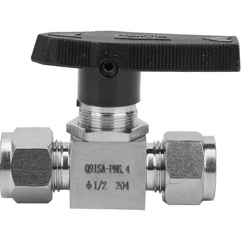 Hochdruck-Nadelventil aus Edelstahl 304 zur Durchflussregelung für Wasser, Gas und Flüssigkeiten, SS‐44S6Ф1/2
