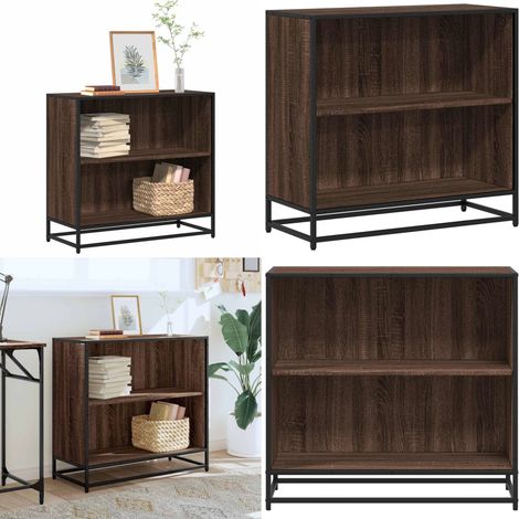 vidaXL Bücherschrank Braun Eichen-Optik 80,5x35x76 cm Holzwerkstoff