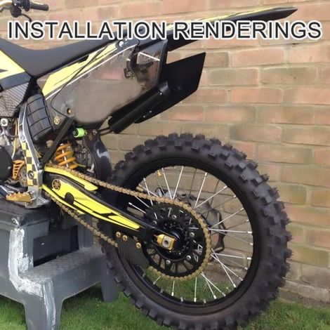 Catena per moto color oro con fibbia, 48 maglie esterne, catena di trasmissione di ricambio 420 per quad, moto da fuoristrada e kart da 50, 110 e 125 cc. (1/4)