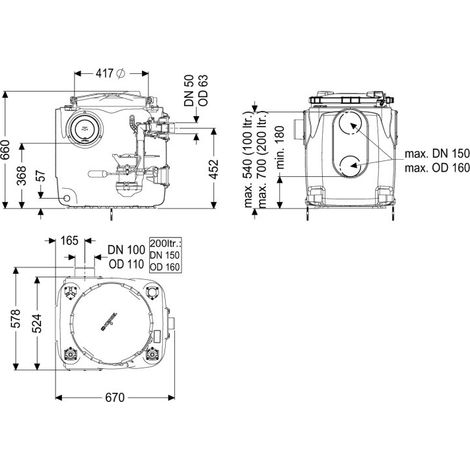 KESSEL 28511 Station de relevage Aqualift S 100