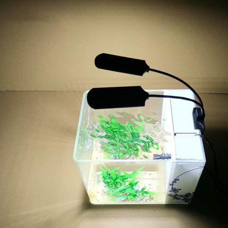 AC220V 10W 32 LED double extrémité lumière d'aquarium lampe de pot de poisson Flexible Angle d'éclairage pliable blanc Portable (1/5)