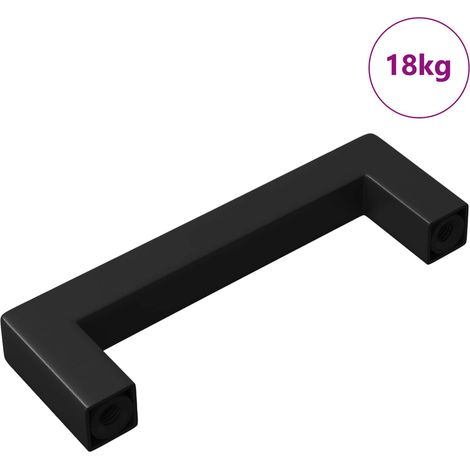 Möbelgriff 530 pcs Schwarz 105 x 12 x 36 mm Eisen vidaXL