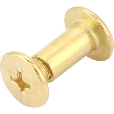 20 vis rivets tête plate M5 pour albums photos, set de 20 pièces, bricolage créatif et fabrication DIY, visserie M5x14 (1/5)