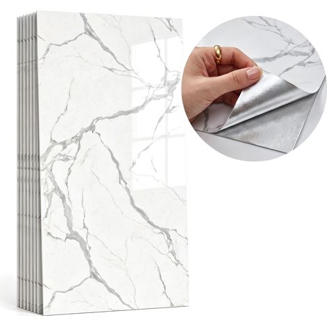Brstheco Panneaux Décoratifs PVC Autocollants 60x30cm 20 Pièces