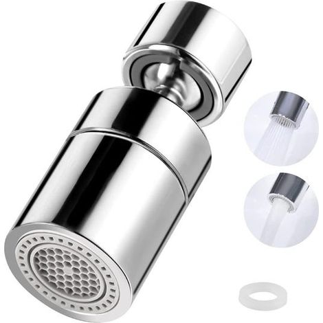 Verstellbare Wassersprudlerverlängerung, 360° schwenkbare Wasserhahnsprudler, M22/M24 Wasserspar-Sprudler (1/5)