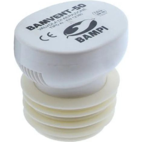 Valvola di aerazione in abs bianco dn 75/90/110 bamvent-110 bampi stbamv11