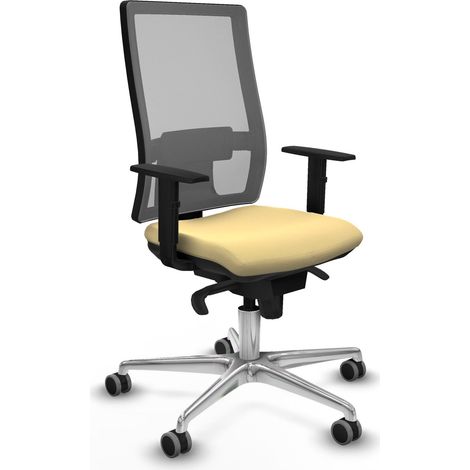 Chaise de bureau piqueras y crespo Horna noir mousse épaisse (1/2)