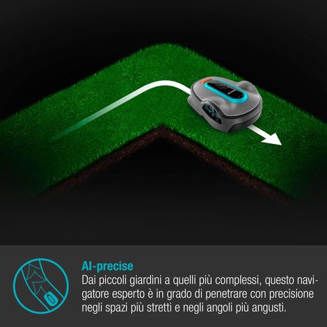 GARDENA Robot rasaerba, fino a 750 m², pendenza fino a 35%, controllo Bluetooth® SILENO Life (15101-34) (1/2)
