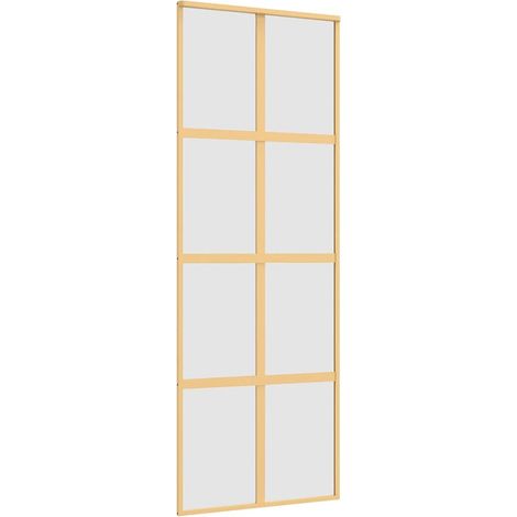 Maison Exclusive - Schiebetür Golden 76x205 cm Matt ESG-Glas und