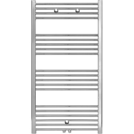 Badheizkörper - Mittelanschluss Chrom - 1200 x 600 (HxB)-431W (1/2)