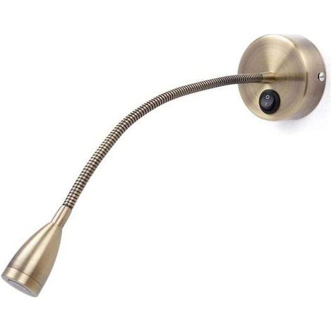 Ulisem Liseuses murales flexibles/lampe de chevet avec interrupteur, 13 Watt Cree Led, Bronze My-b031 [Classe énergétique A+++] (1/4)