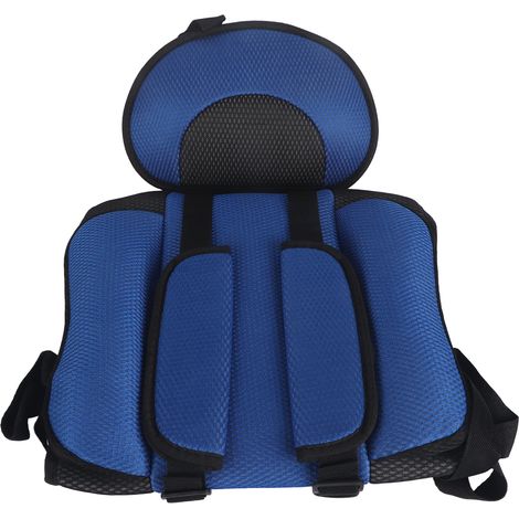 Siège auto bébé portable large, rembourré, stable et sécurisé, universel pour tout-petits nourrissons enfants, bleu foncé et noir (1/5)