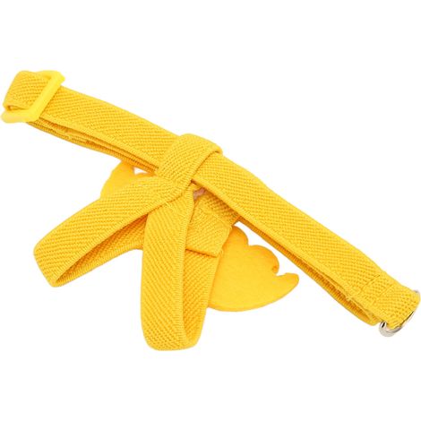 Harnais de vol pour perroquet, laisse élastique de guidage, corde de traction pour l'entraînement, taille S, 32 cm / 12,6 pouces, jaune (1/5)