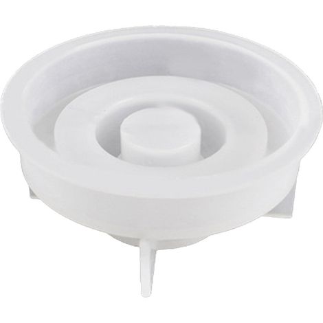 Moule En Silicone - Pour Support De Bougie En Béton Résine Époxy Ou Ciment - Forme Hexagonale Et Ronde - 1 Pièce (1/5)